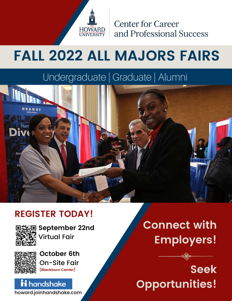 Howard University Fall 2022 OnSite All Majors Job & Internship Fair