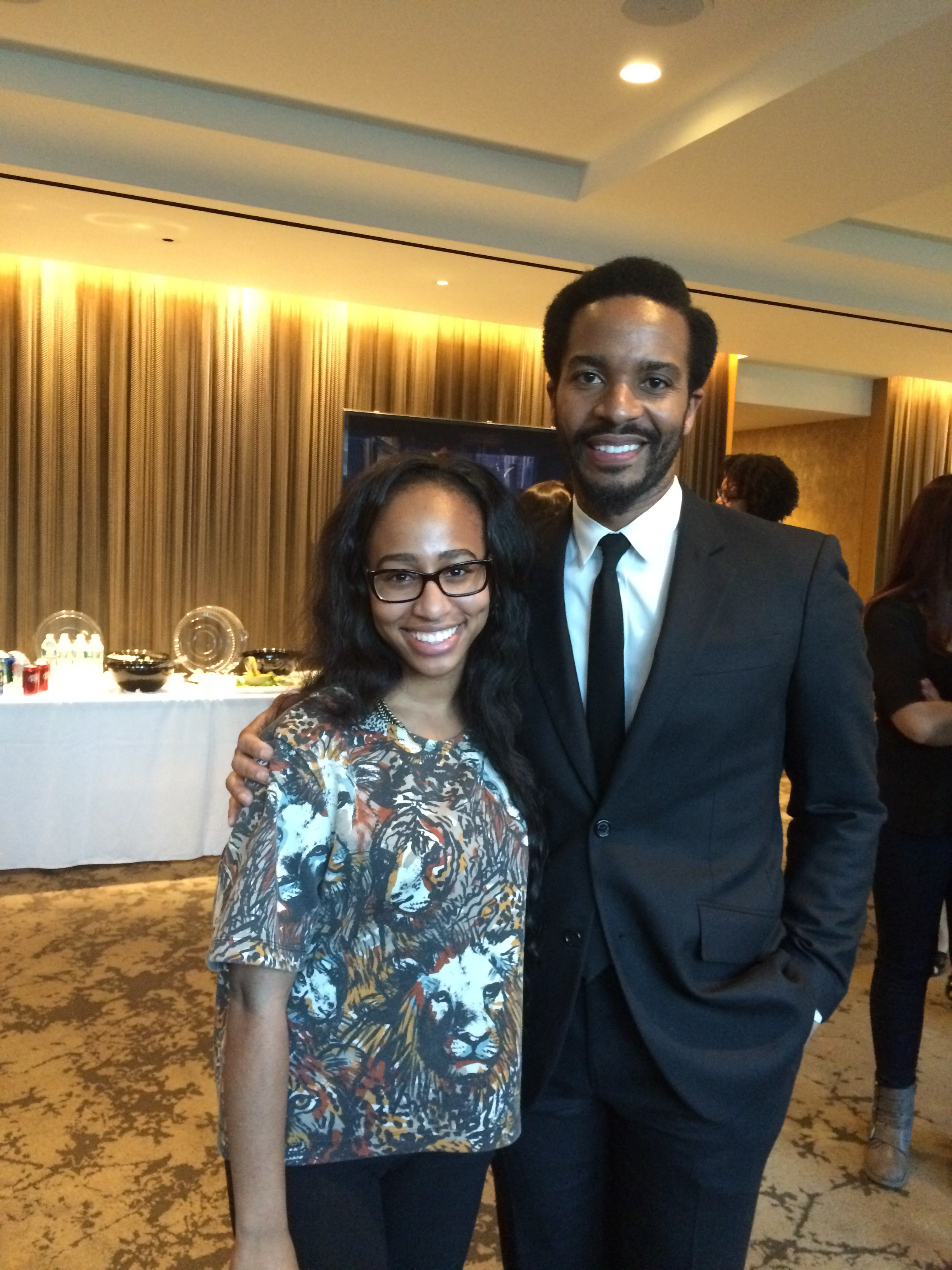 Tamara Hall with Andre Holland (from Cinemax's (and HBO company) "The Knick" 